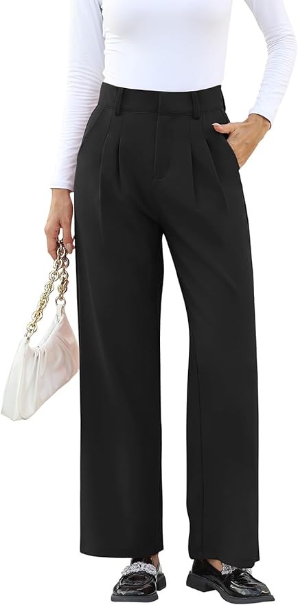 NIMIN High Waisted Work Pants for Women Business Casual Office Dress Pants Trousers with Pockets 2024 Summer Outfits