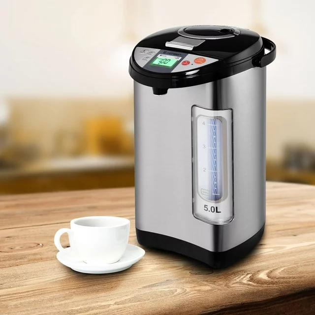 Costway 5-Liter LCD Water Boiler and Warmer Electric Hot Pot Kettle Hot Water Dispenser