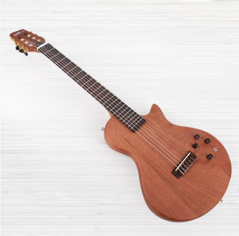 Travel nylon string travel electric classical classic guitar bulit in effect